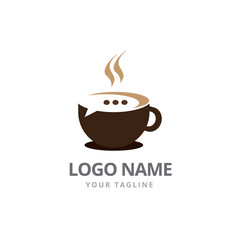Coffee Chat Modern Logo Design