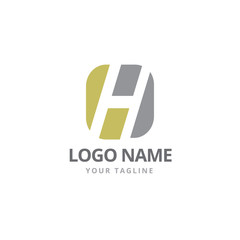 Letter H Tech Logo Design
