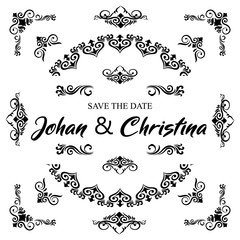 Classic Ornament Frame Vintage Border