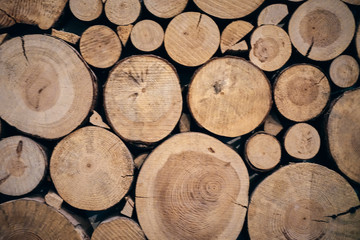 Defocused wooden background decoration, near plan photo