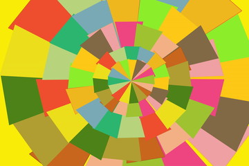 Obraz premium Background pattern, a wheel of triangles of different colors