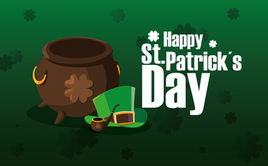 Happy saint patricks day vector design