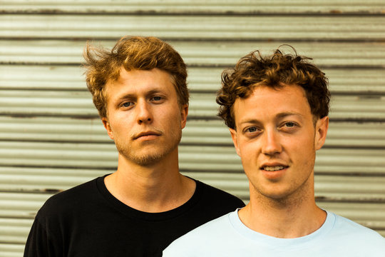 Portrait of strawberry blonde young men