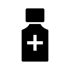 Medicine bottle icon vector symbol