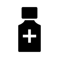 Medicine bottle icon vector symbol