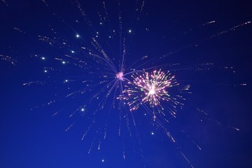 Fototapeta premium fireworks in the night sky