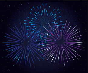 fireworks splash explosion background icon vector illustration design