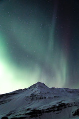 Beautiful aurora borealis northern lights show in February 2018