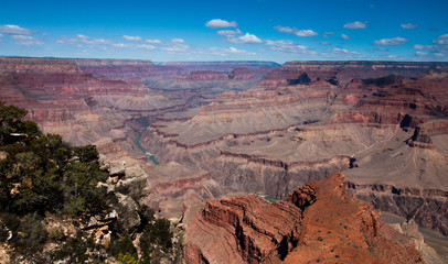 Fototapeta na wymiar Grand Canyon view from South Rim 