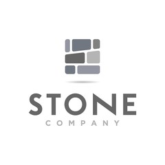 brick stone and building logo, icon and template