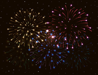 fireworks splash explosion background icon vector illustration design