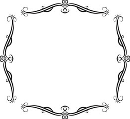 Square antique pattern frame