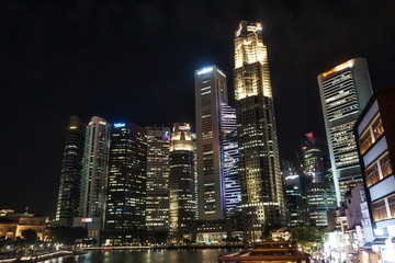 Obraz na płótnie Canvas Singapur night