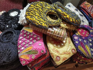 Obraz premium Handcrafted beautiful handmade ledies purses bags