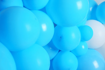 Many color balloons as background. Party decor