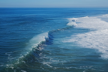 Atlantic ocean coast with big waves