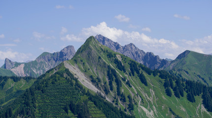 Fototapeta premium Faschina - Damüls - Mittagsspitze - Hahnenköpfle - Vorarlberg 