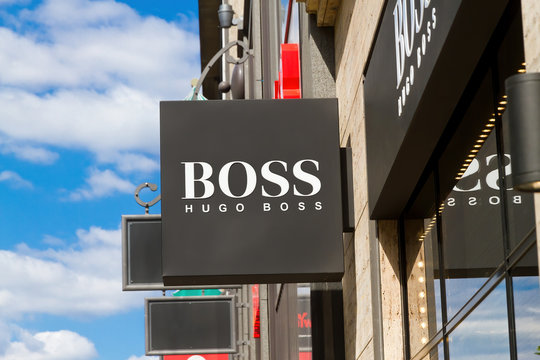 Hugo Boss Ladengesch&auml;ft in Stuttgart, Deutschland 17.05.2014