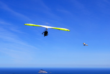 Hang-gliding over Rio de Janeiro, Brazil