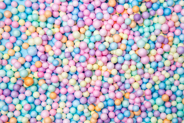 Fototapeta na wymiar Colorful balls of pastel colors. Design elements. Holiday.