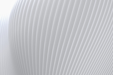 Obraz premium Abstract wall wave architecture white background , White background for presentation, portfolio, website