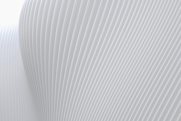 Abstract wall wave architecture white background , White background for presentation, portfolio, website