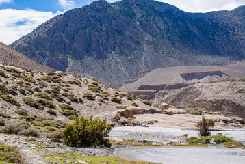 Picture of Himalayan landscape, trekking in Nepal