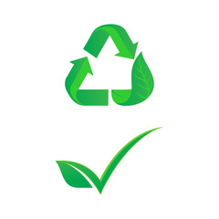 Fototapeta premium simple Go Green logo vector