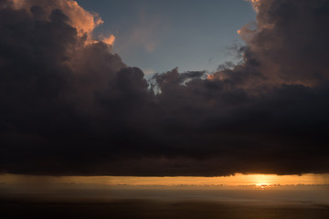 Fototapeta premium Storm at sunset