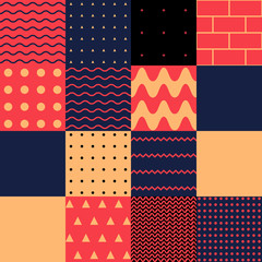 Brutalism Design Abstract Vector Pattern