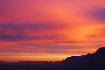 Sunset During a Gloomy Day