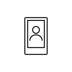 people icon. line style.  user icon