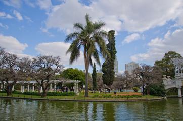 Landscape in Rosedal Park, Buenos Aires