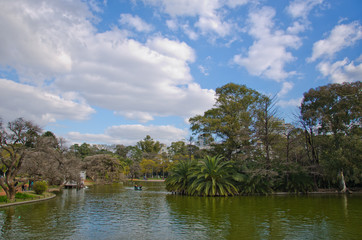 Fototapeta premium Landscape in Rosedal Park, Buenos Aires