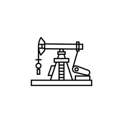 pump jack, energy pump jack line icon. Elements of energy illustration icons. Signs, symbols can be used for web, logo, mobile app, UI, UX