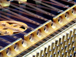 musics, Instrument, Konzert, Harfe