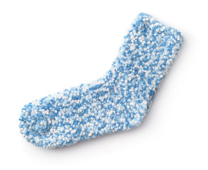 Pair of blue soft socks