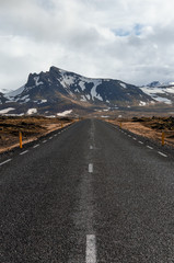 Road to the mountains in Iceland 2018
