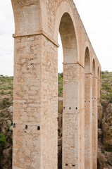 Arcos de San Jose Atlan Aqueduct, in El Saucillo Biopark, Huichapan, Hidalgo, Mexico