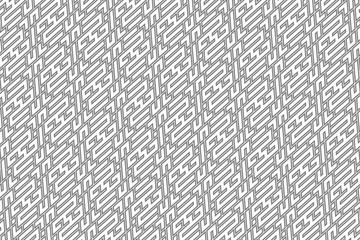 Maze illustration. Striped background. Geometrical wallpaper.