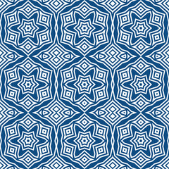 Abstract seamless geometric pattern. Some forms smoothly transform into other forms. Kaleidoscope of lines and angles.