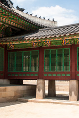 Fototapeta premium Courtyard of the Changdeokgung royal palace complex , Seoul, South Korea