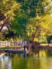 Fototapeta premium dock on the lake