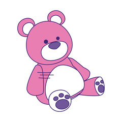 Obraz premium teddy bear icon, flat design