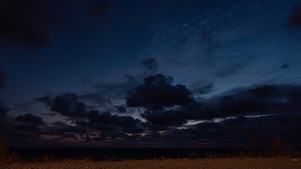 Beautiful cloudscape over Black sea