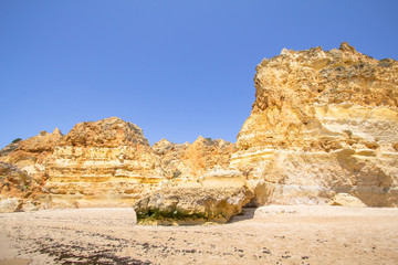 Fototapeta premium Praia Marinha in Portimao, Algarve, Portugal
