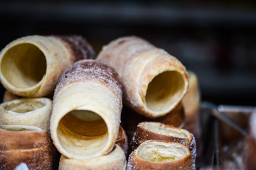 traditional czech sweet delights with cinnamon, sugar & walnuts 