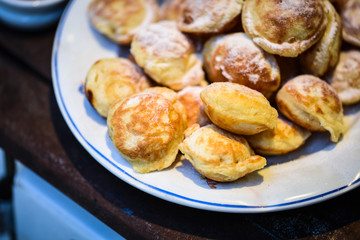 traditional czech delights - mini donuts with mix marmalade