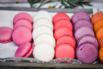 delicious artisanal french mix macaroons