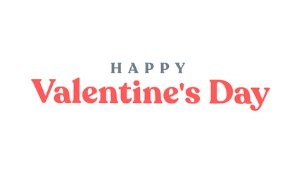 Fototapeta na wymiar Happy Valentine's Day lettering style text.
